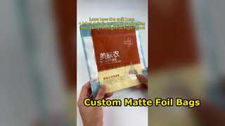 أكياس OPP مخصصة تغليف رقائق مغلفة غير لامعة