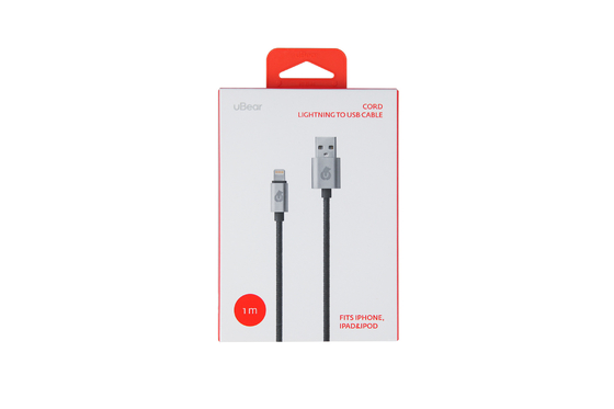 SGS مخصص لون ورقة Usb مربع التعبئة والتغليف كابل بيانات مع هوك