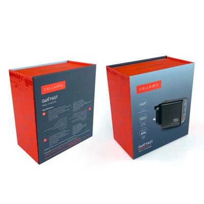 منخفضة الجودة مقناطيسية مغلقة شاحن محولات عبوات التعبئة المكونات الإلكترونية عبوات ورقية مع الخطافات