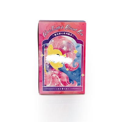 OEM طباعة مخصصة الشريط الممزق قبالة مربع عمياء مفاجأة صناديق لغز لعب الفن التعبئة والتغليف مربع كرتون هدية ورق الصندوق